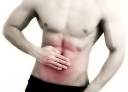 Abdominal pain with a lying sovereign
