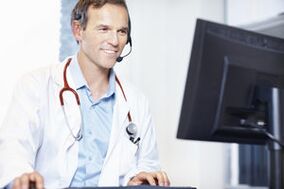 Consulting with a doctor