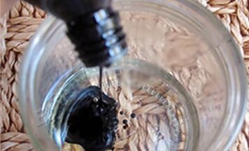 Birch tar from parasite in the body